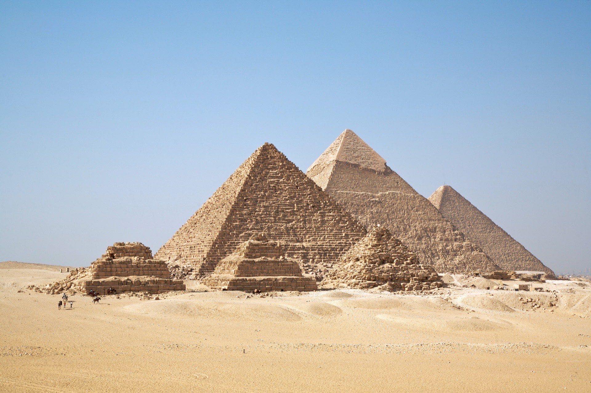 Egypt route landscape in warm desert light