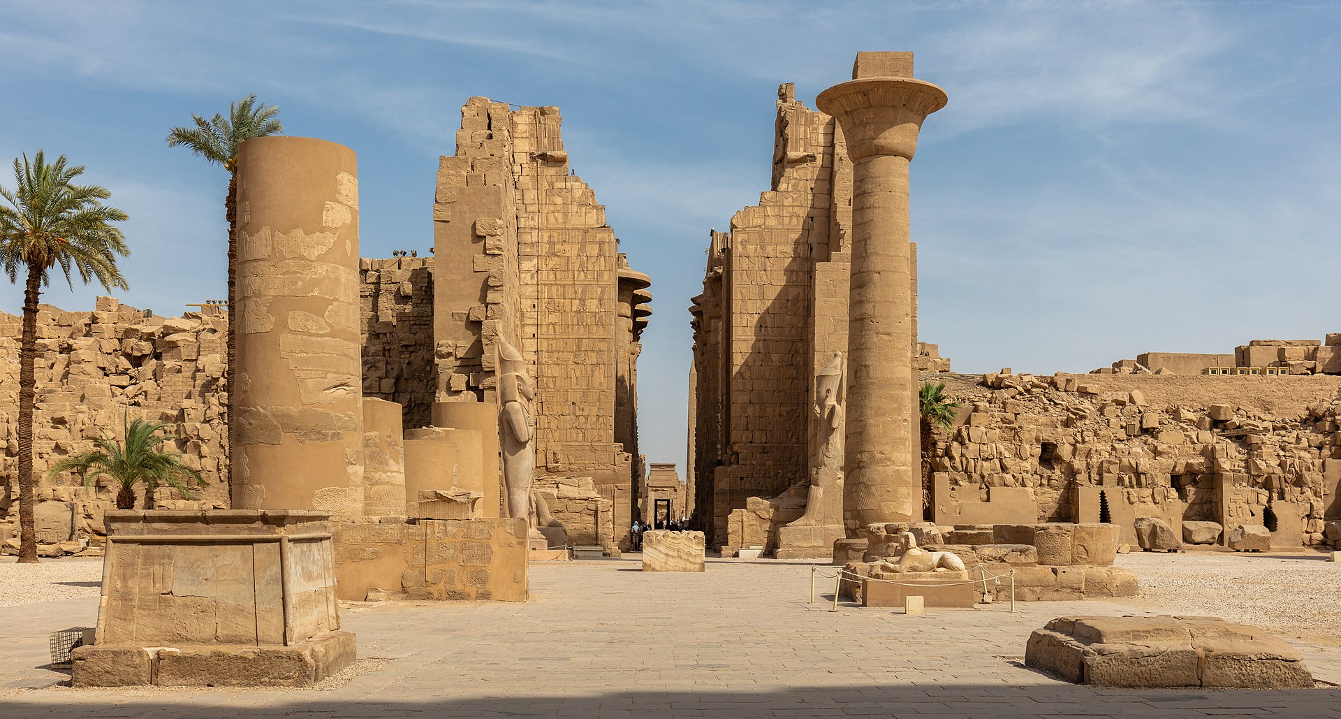 Medinet Habu temple walls Luxor
